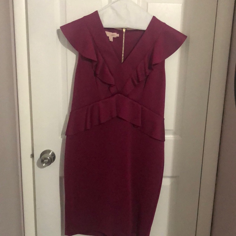 WORN ONLY ONCE!! Ted Baker pink knee length dress